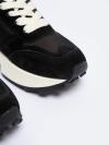 Čierne dámske sneakersy z prírodnej kože NN274963 906